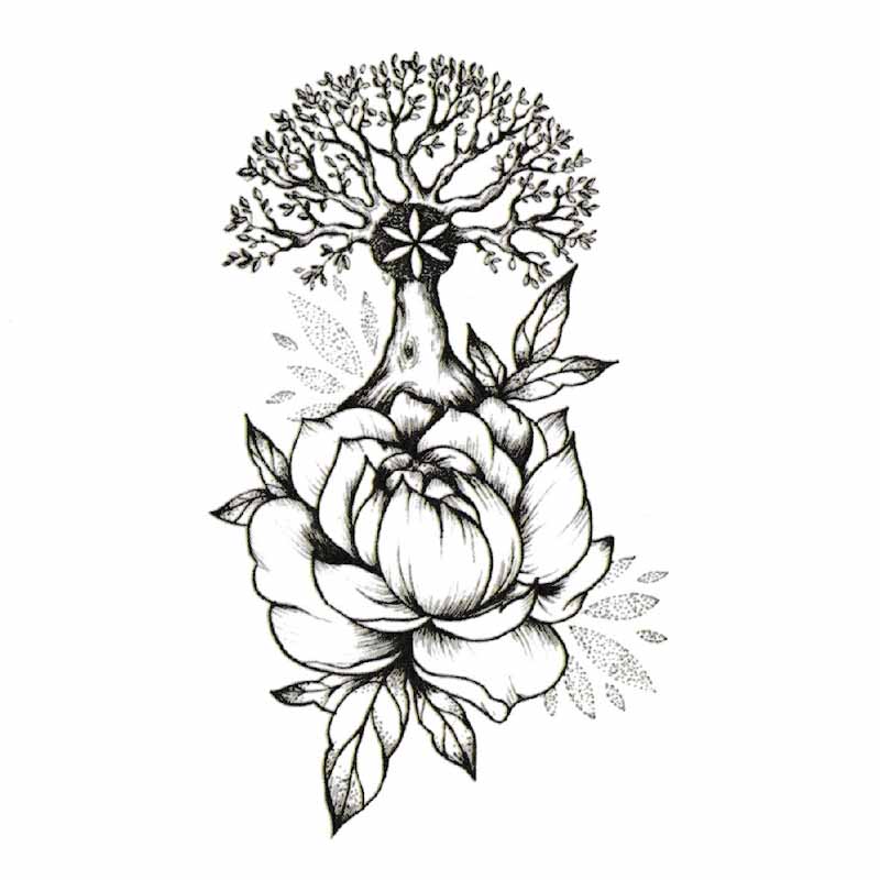 Tatouage Fleur de Vie (Éphémère)