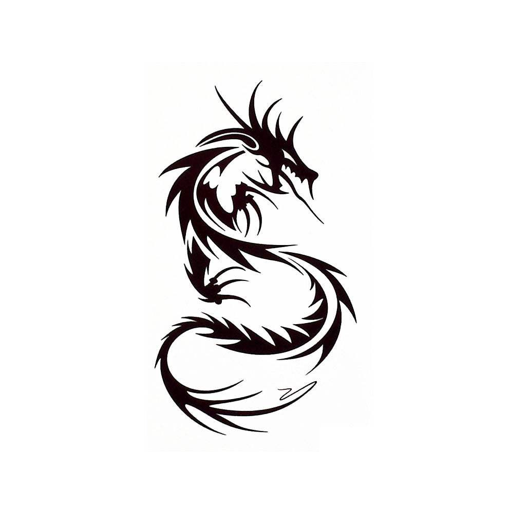 Tatouage Éphémère<br> Tête Dragon main image 1