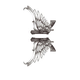 ﻿Tatouage ephemere Armes aillées - Pistolet, gun - Skindesigned