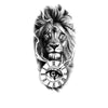 Tatouage éphémère Lion et temps 3 - Pour bras, avant bras ou jambe