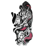 Tatouage ephemere Dragon et samouraï japonais | SkinDesigned