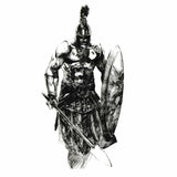 Tatouage éphémère temporaire faux tattoo gladiateur centurion spartiate