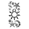 Tatouage ephemere - Astres 2 (étoile et soleil Maori dans le style tribal) - Skindesigned, tatouage temporaire de qualité.