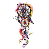Tatouage éphémère Attrape rêve | Faux tatouage aquarelle dream catcher