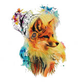 Tatouage ephemere dream catcher, renard et papillon - Skindesigned