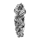 Faux tatouage éphémére temporaire manchette jeu d'argent arme gun pistolet rose des skindesigned