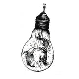 Tatouage ephemere carpe koï ampoule - Faux tatouage temporaire