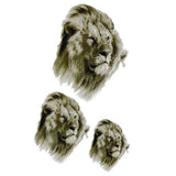 Tatouage ephemere - Lion réaliste main, doigts, cou, cheville et bras