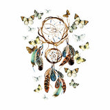 Tatouage ephemere Dream catcher - Attrape rêve et papillons Amérindien