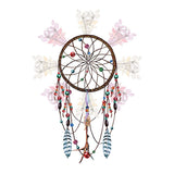 Tatouage ephemere Dream catcher - Beau attrape rêve Amérindien plumes