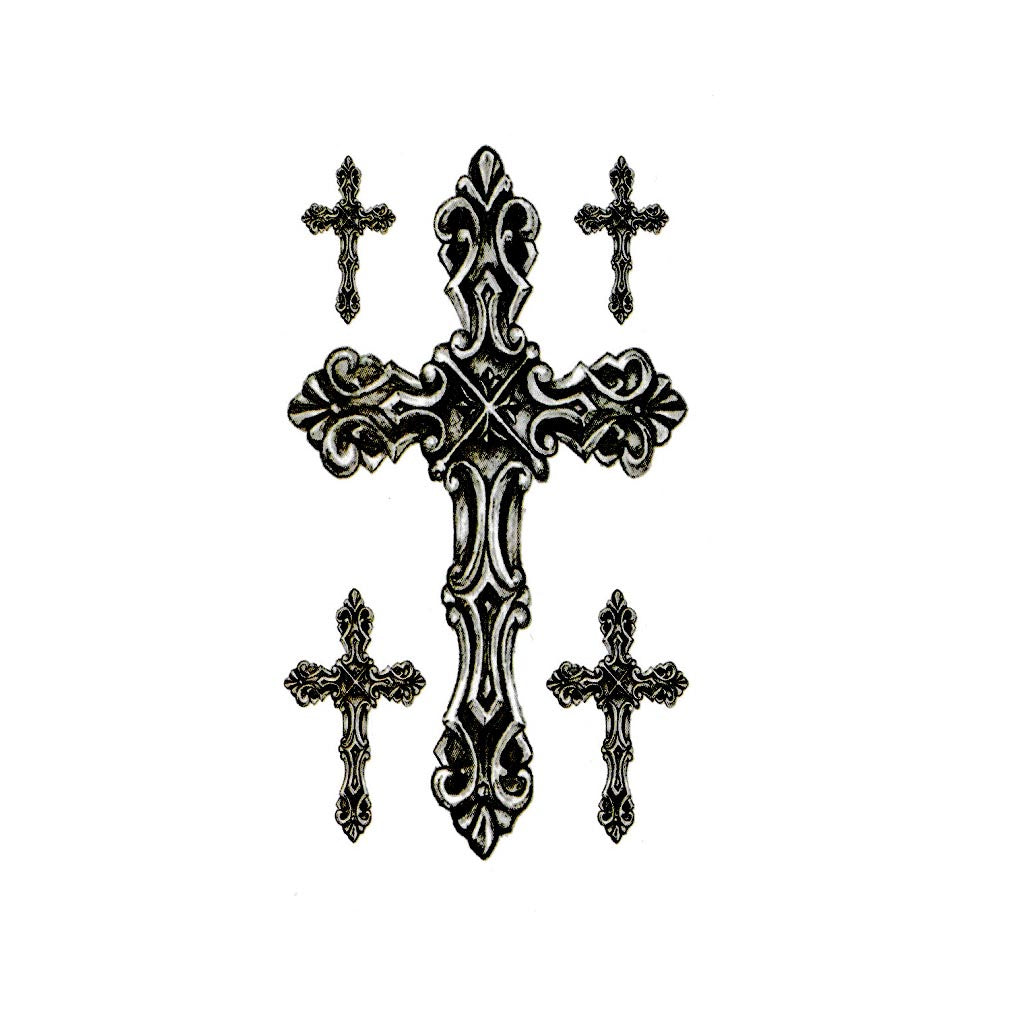 croix chrétienne noire