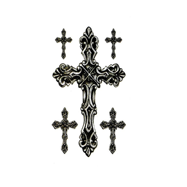 Tatouage ephemere - Croix Chrétienne - Collection religion - Poignet