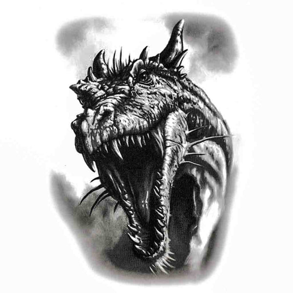 Tatouage Éphémère<br> Tête Dragon main image 0