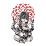 Tatouage éphémère, temporaire élephant Ganesh hindou bouddhiste