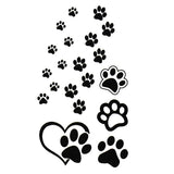 Tatouage ephemere - Empreintes (pattes) de chiens et cœur