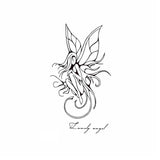 Tatouage ephemere femme - Lovely angel - Fée ange cute mignon