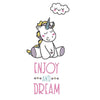 Tatouage ephemere - Unicorn, licorne mignone - Enjoy and dream
