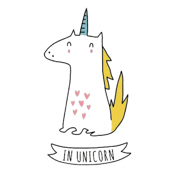 Tatouage ephemere - Unicorn 2, licorne mignone, tatouage enfant cute