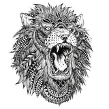 Tatouage ephemere Lion Maori - Tatouage temporaire | Faux tatouage