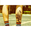 Tatouage éphémère, tatouage temporaire d'un loup, d'une fleur et d'aigles. 