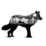 Tatouage ephemere Loup et lapin - Faux tatouage, Tattoo temporaire