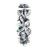 Faux tatouage éphémère temporaire manchette (sleeve) d'une pieuvre marine