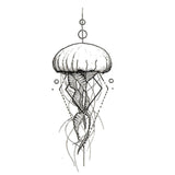 Tatouage ephemere - Méduse - Faux Tatouage temporaire Mer | Marin