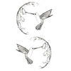 Tatouage ephemere - Colibri butinant - Beau tatouage femme oiseau