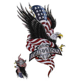 Tatouage ephemere - Aigle Harley Davidson old school drapeau Américain