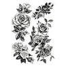 Tatouage ephemere Roses - Pack de fleurs - Tatouage temporaire