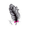 Tatouage éphémère - plume Love forever - Tatouage temporaire femme
