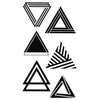 Tatouage ephemere géométrique - Pack triangles - Faux tatouage temporaire