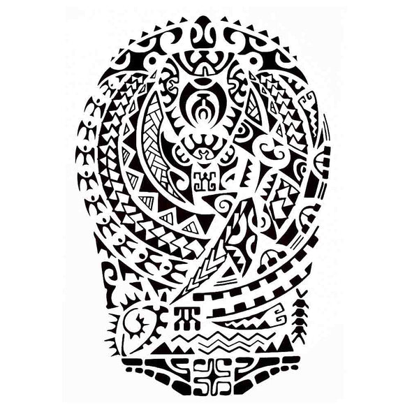 Tatouage éphémère Maori tribal polynésien, Tatouage temporaire | Faux tattoo