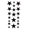 Tatouage éphémère (temporaire) étoiles noires faux tatouage ephemere