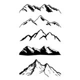 Tatouage ephemere - Montagne minimaliste - Faux tatouage poignet