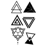 Tatouage ephemere géométrique - Pack triangles - Faux tatouage temporaire skindesigned
