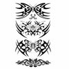 Tatouage éphémère - Papillon tribal maori polynésien - Tatouage femme