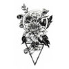 Tatouage ephemere - bouquet de fleurs géométrique - Skindesigned