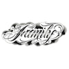 Tatouage ephemere caligraphie - écriture Family, phrase et citation Skindesigned