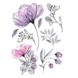 Tatouage éphémère - Douceur florale transparente - Skindesigned