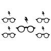 Tatouage ephemere Harry Potter - Lunettes cicatrice éclair - Faux tatouage pour adultes et enfants par Skindesigned