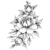 Tatouage non permanant - Pivoines - Faux tatouage par Skindesigned