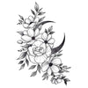 Tatouage éphémère - Pivoine et fleurs - Faux tatouage par Skindesigned