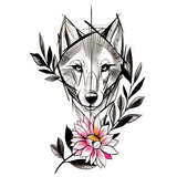 Tatouage ephemere renard floral mignon | Faux tatouage, temporaire skindesigned