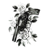 Faux tatouage - Guns and roses 5 (pistolet et roses) Tattoo ephemere Skindesigned