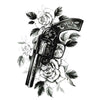 Faux tatouage - Guns and roses 5 (pistolet et roses) Tattoo ephemere Skindesigned