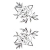 Tatouage éphémère (temporaire) roses et triangles